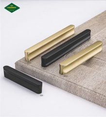 Factory direct sales modern simple aluminum alloy handle one type cabinet drawer wardrobe door handle furniture hardware
